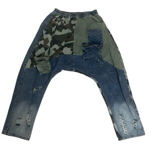 Women’s Camouflage Patchwork Jeans